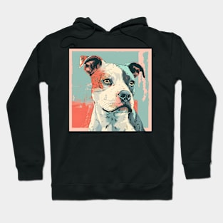 Staffordshire Bull Terrier in 70's Hoodie